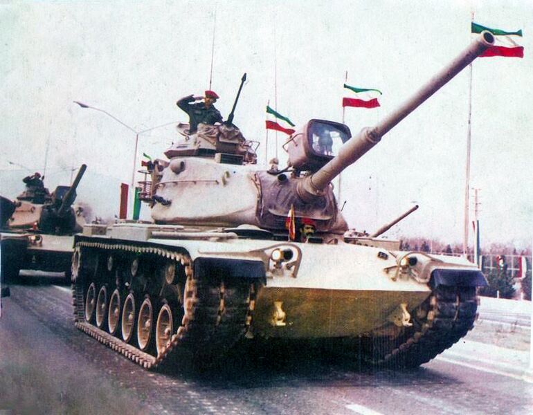 پرونده:ImperialIranianArmy M60A1 Tank-21 Azar 2535.jpg
