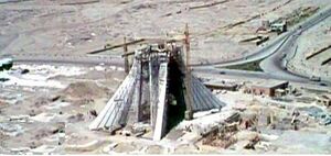 Shahyad Tower construction.jpg