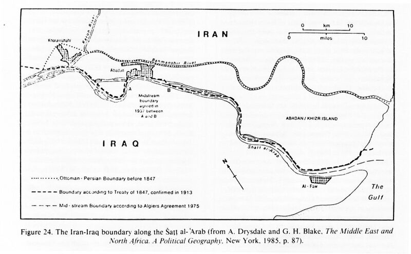پرونده:Iran-Iraq Shatt al-Arab Boundries1974.jpg